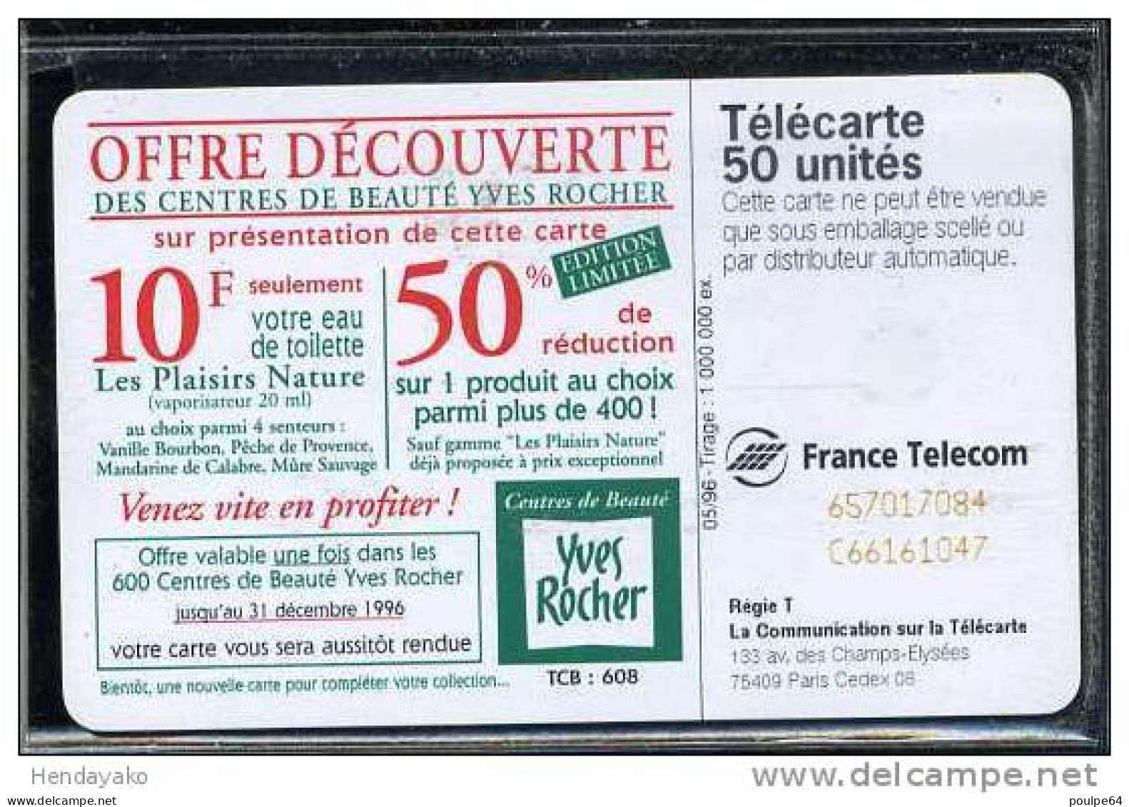 F0652  05/1996 YVES ROCHER  50 SC7 - 1996