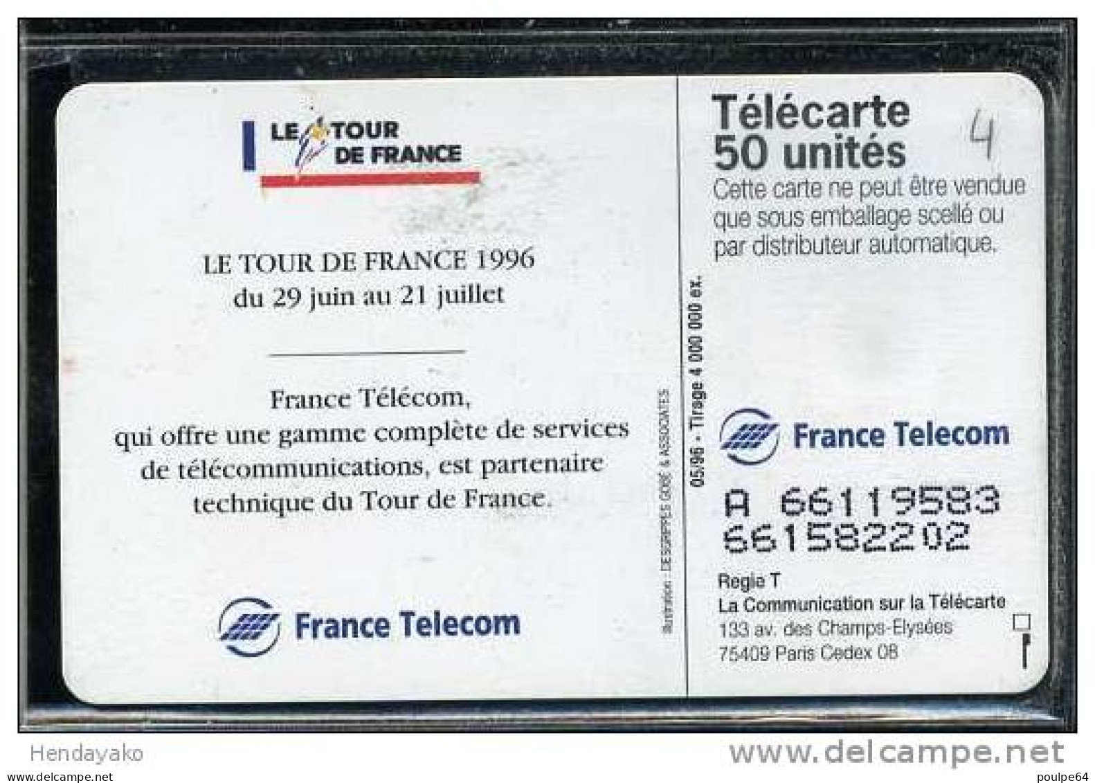 F0653  05/1996 TOUR DE FRANCE   50 SO3 - 1996