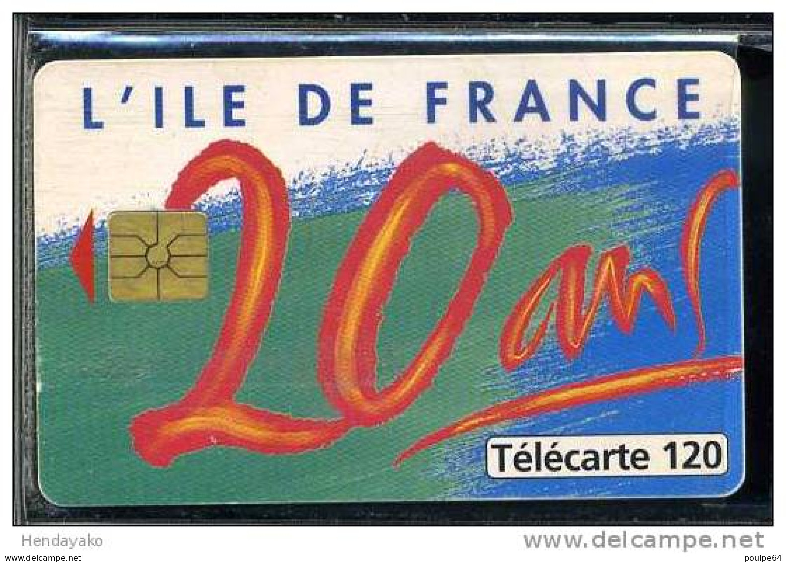 F0644  04/1996 ILE DE FRANCE 20 ANS  120 GEM - 1996