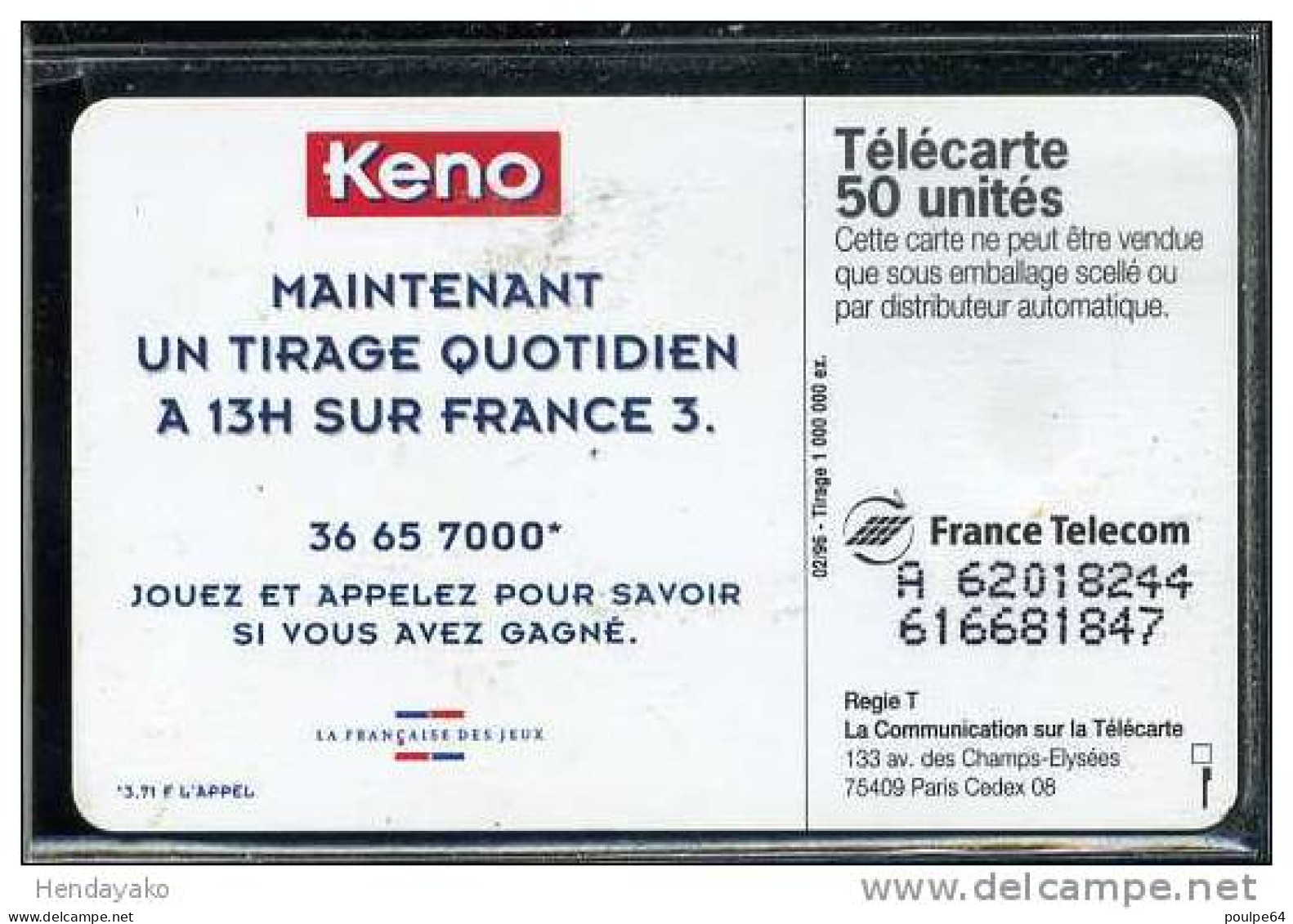 F0624  02/1996 KENO 96  50 SO3 - 1996