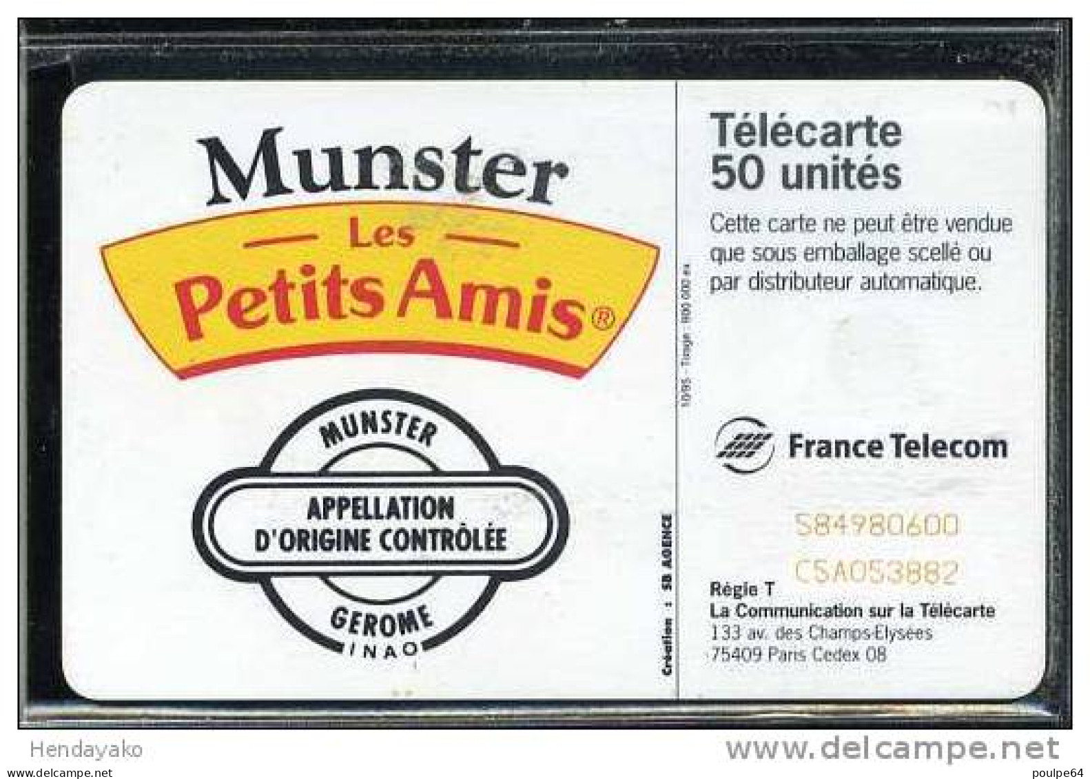 F0594  10/1995 MUNSTER LES PETITS AMIS  50 SC7 - 1995