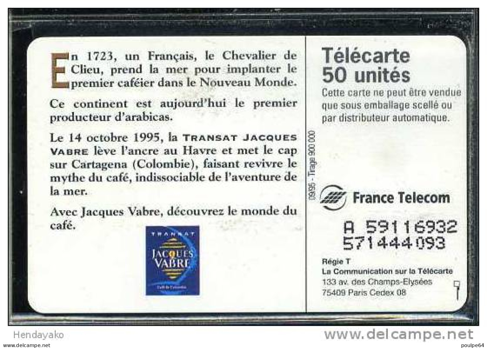 F0591  09/1995 J. VABRE TRANSAT  50 SO3 - 1995