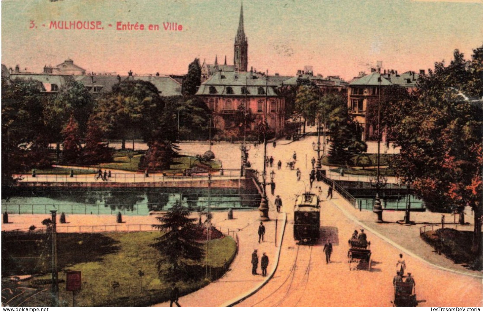 FRANCE - Mulhouse - Entrée En Ville - Colorisé - Carte Postale Ancienne - Mulhouse