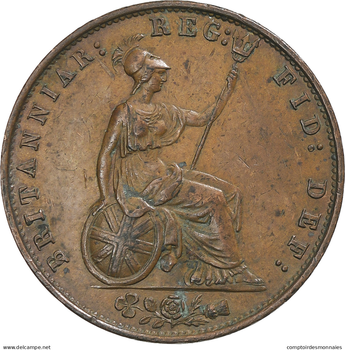 Grande-Bretagne, Victoria, 1/2 Penny, 1858, TTB, Cuivre, KM:726 - C. 1/2 Penny