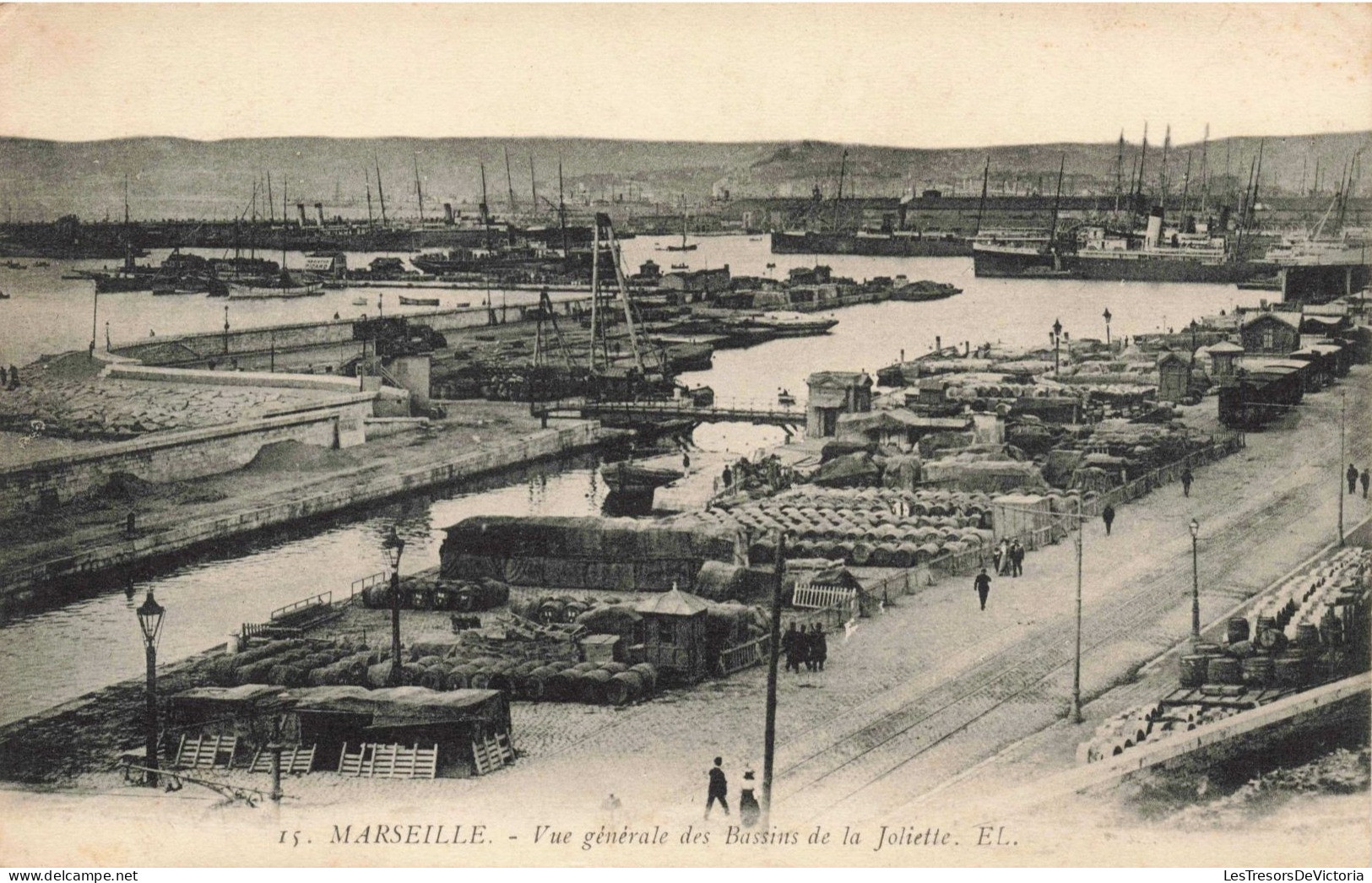 FRANCE - Marseille - Vue Générale Des Bassins De La Joliette - El - Animé - Carte Postale Ancienne - Joliette