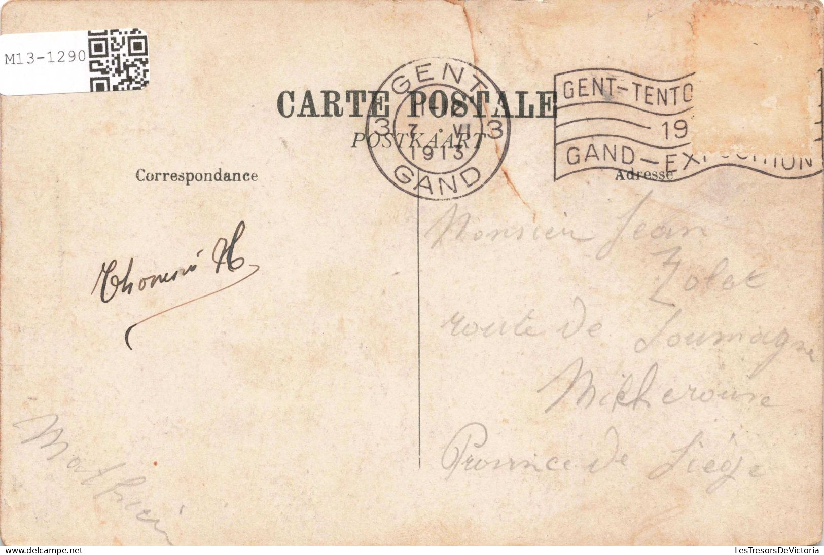 BELGIQUE - Gand - Le Pavillon De La Hollande - Carte Postale Ancienne - Gent