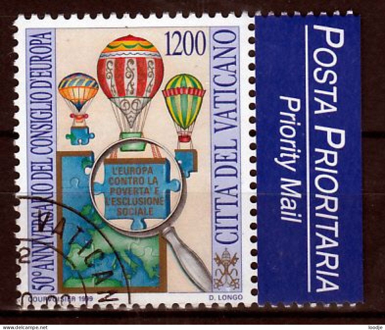 Vaticaanstad Mi 1302 E.U. 50 Jaar  Gestempeld - Used Stamps