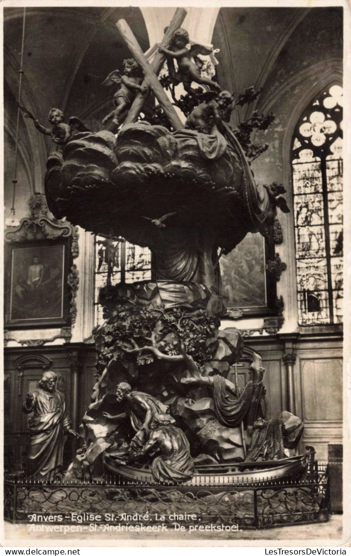 BELGIQUE - Anvers - L'église Saint André - La Chaire - Carte Postale Ancienne - Antwerpen