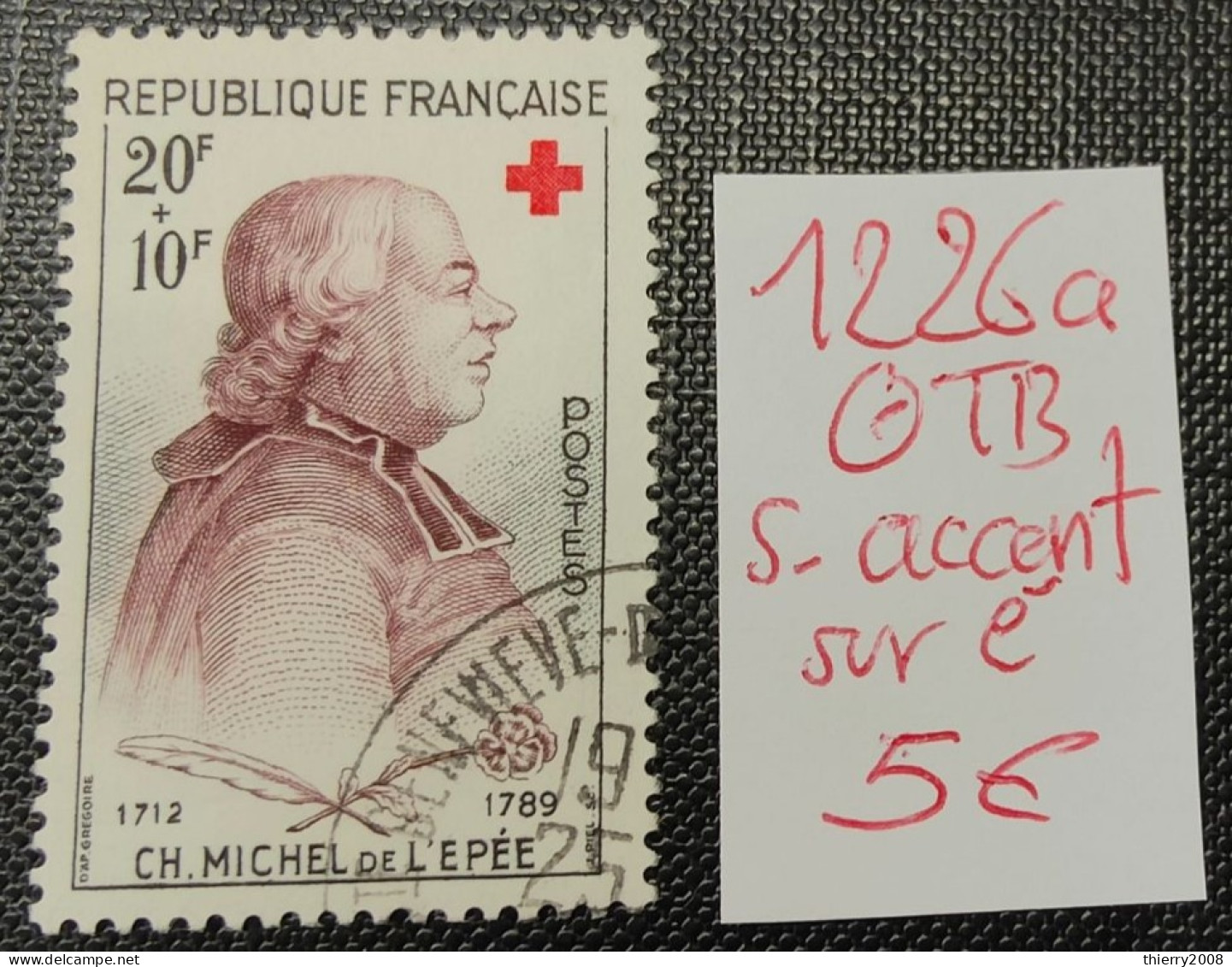 N° 788a (Variété, Sans Accent Sur E D'épée)  Avec Oblitéeation Cachet à Date TTB - Used Stamps