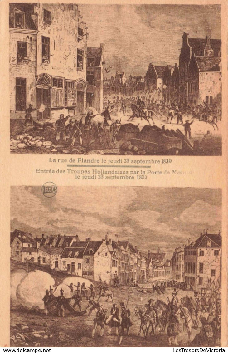 BELGIQUE - La Rue De Flandre - Entrée Des Troupes Hollandaises Par La Porte De Namur - Carte Postale Ancienne - Sonstige & Ohne Zuordnung