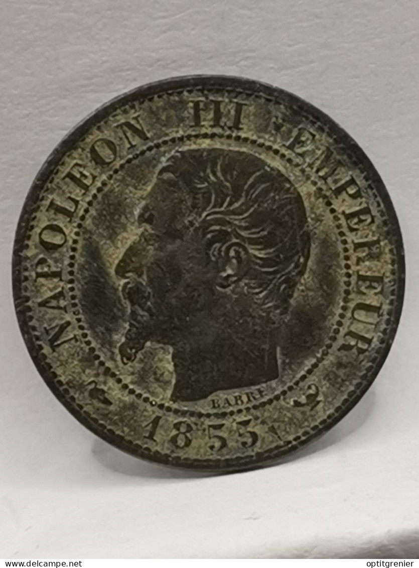 1 CENTIME 1855 W LILLE CHIEN NAPOLEON III TETE NUE / FRANCE - 1 Centime