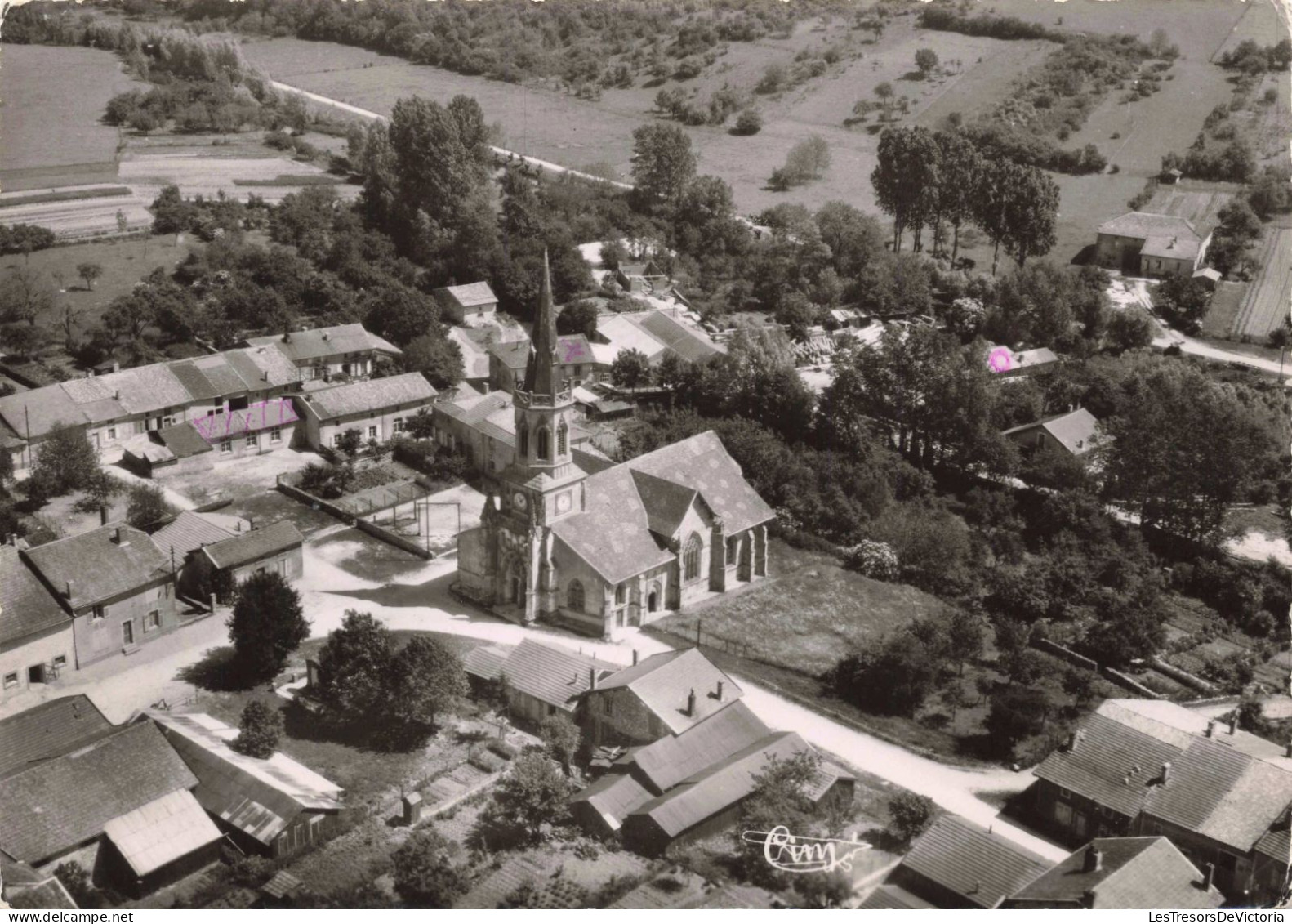 FRANCE - Beauzée Sur Aire - Vue Aérienne - L'Eglise - Carte Postale Ancienne - Other & Unclassified