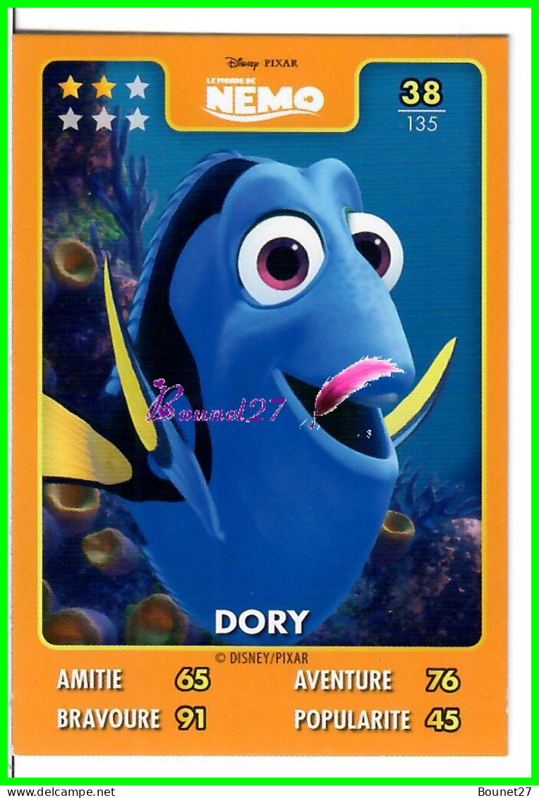 Carte Auchan Disney Pixar 2015 - LE MONDE DE NEMO - N°38 DORY - Disney