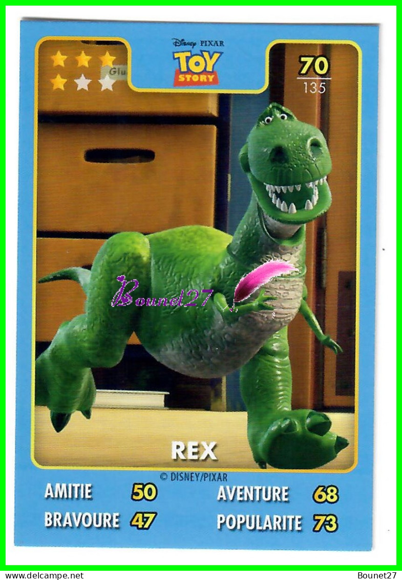 Carte Auchan Disney Pixar 2015 - TOY STORY - N°70 REX - Disney