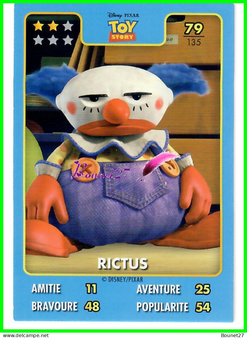 Carte Auchan Disney Pixar 2015 - TOY STORY - N°79 RICTUS - Disney