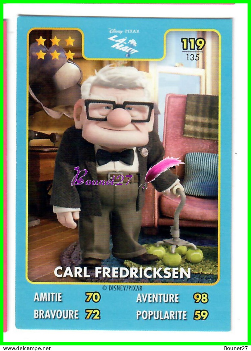 Carte Auchan Disney Pixar 2015 - LA HAUT - N°119 CARL FREDRICKSEN - Disney