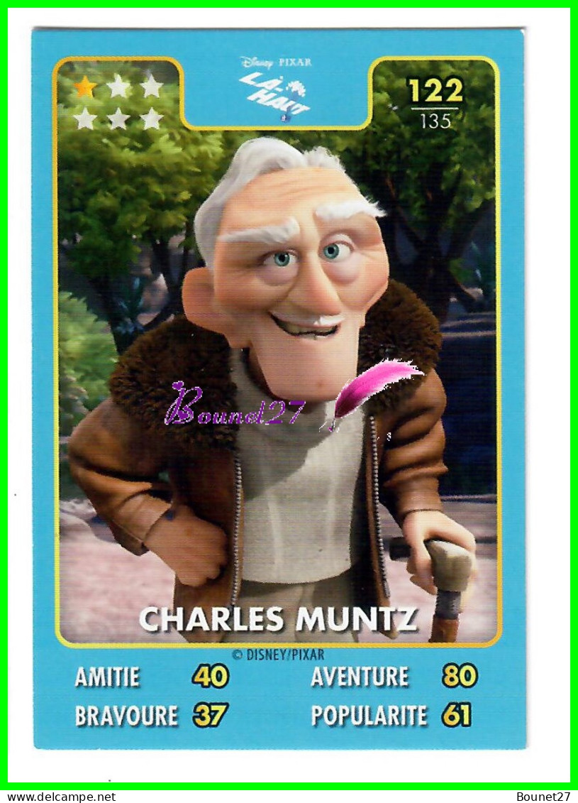 Carte Auchan Disney Pixar 2015 - LA HAUT - N°122 CHARLES MUNTZ - Disney