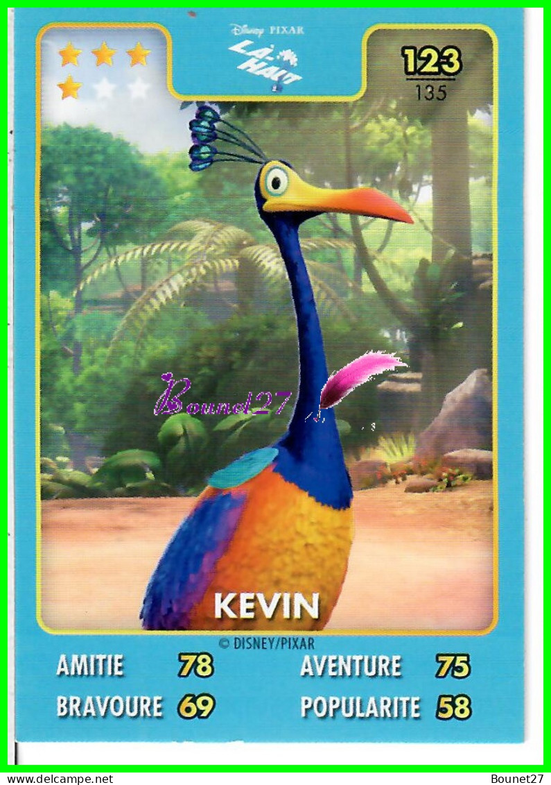 Carte Auchan Disney Pixar 2015 - LA HAUT - N°123 KEVIN - Disney