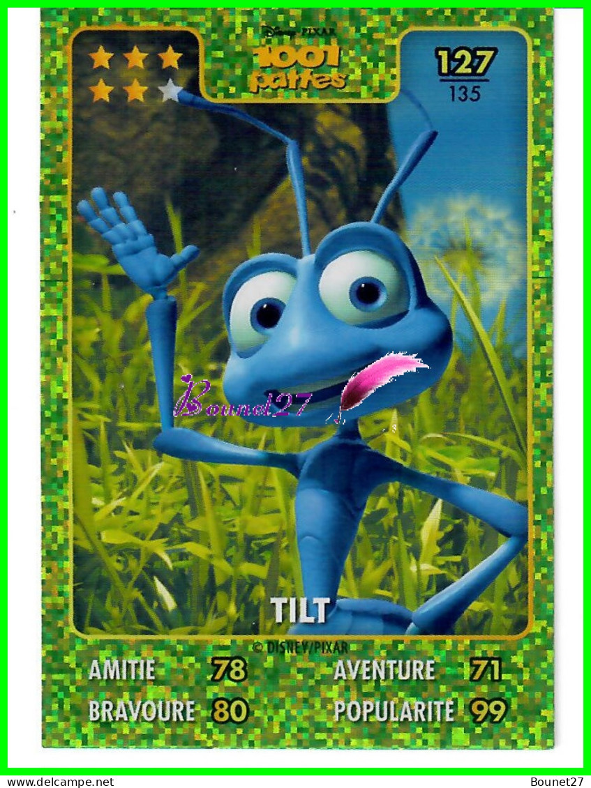 Carte Auchan Disney Pixar 2015 - 1001 PATTES - N°127 TILT Brilante  - Disney