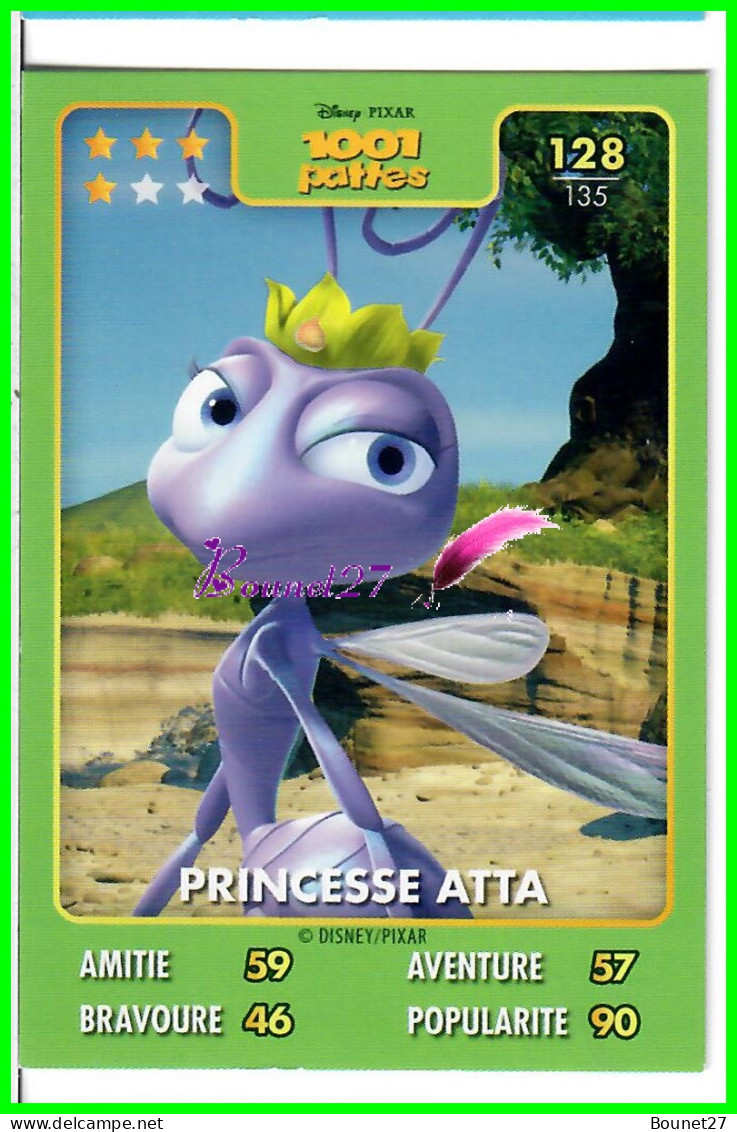 Carte Auchan Disney Pixar 2015 - 1001 PATTES - N°128 PRINCESSE ATTA - Disney