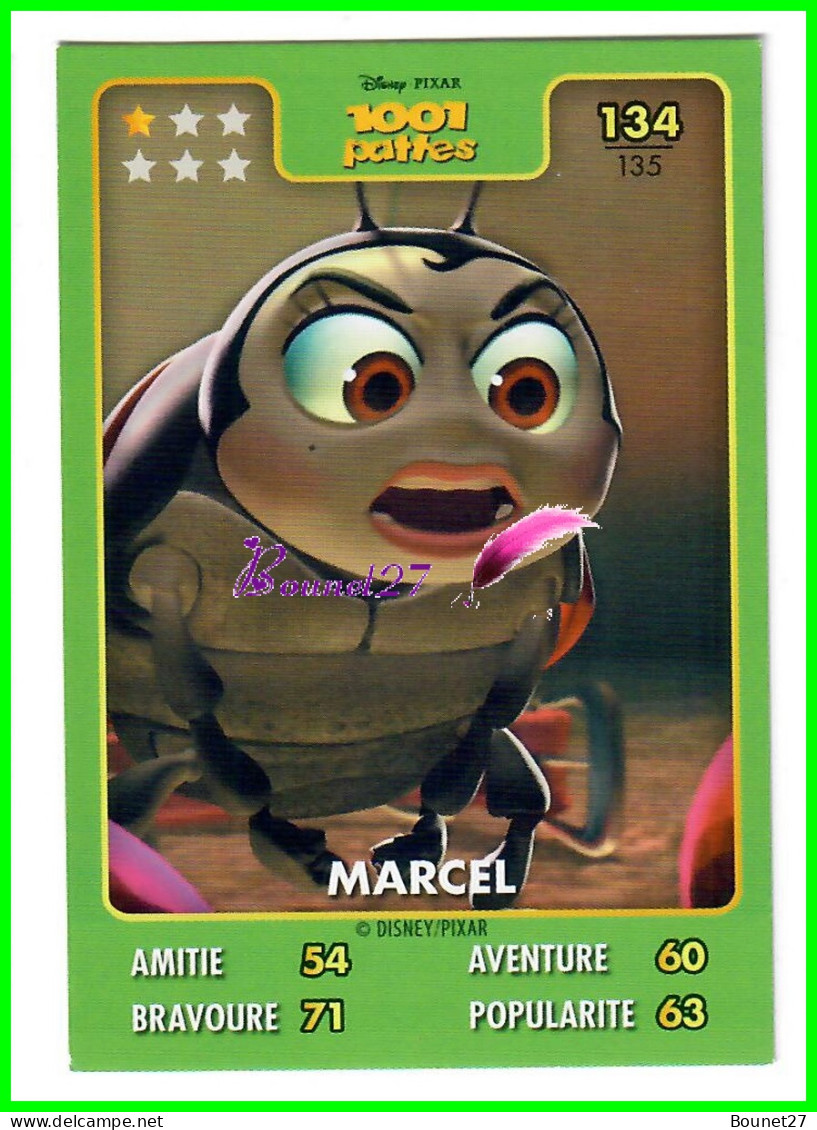 Carte Auchan Disney Pixar 2015 - 1001 PATTES - N°134 MARCEL - Disney
