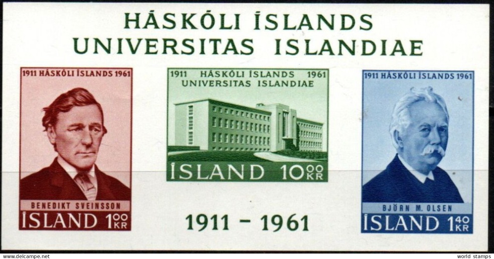 ISLANDE 1961 ** - Blocks & Kleinbögen