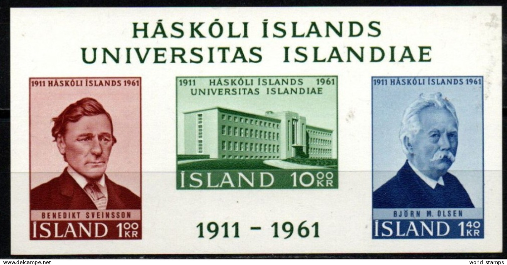 ISLANDE 1961 ** - Blocks & Kleinbögen