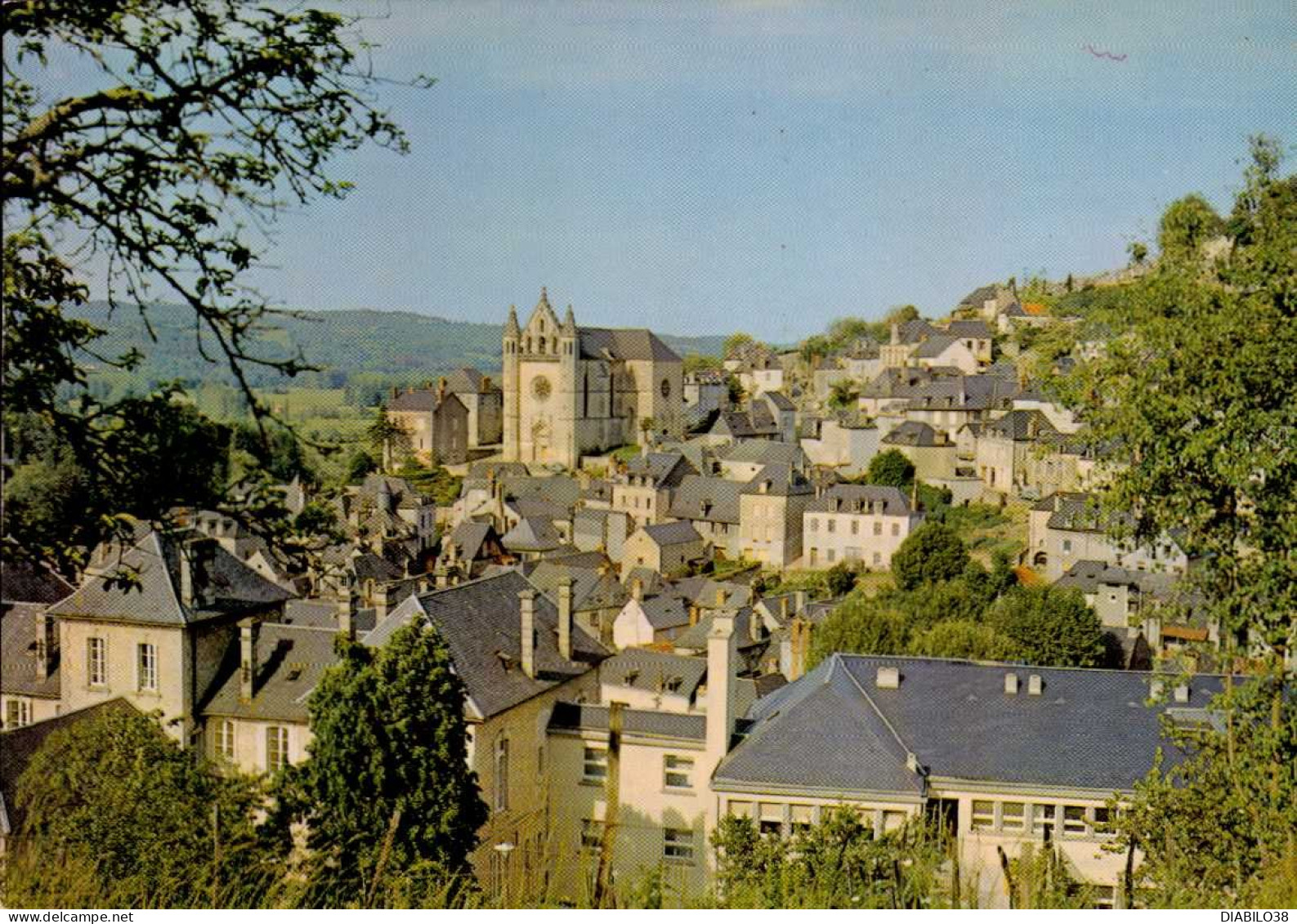 TERRASSON    ( DORDOGNE )   BATIE SUR LES RIVES DE LA VEZERE , TERRASSON ETAGE SES QUARTIERS ANCIENS AU FLANC  . . . - Terrasson-la-Villedieu