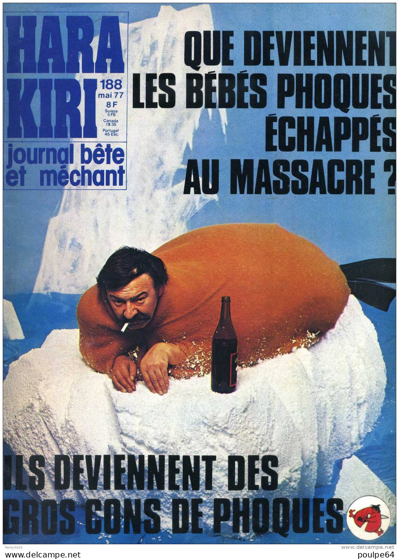 Le Journal Bête Et Méchant - Harra Kiri N°188 - Éditions E.D.F. - 68 Pages - Humor