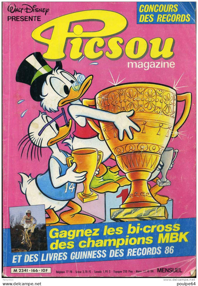 Picsou Magazine N°166- Éditions Monde - Snef - 132 Pages - Picsou Magazine