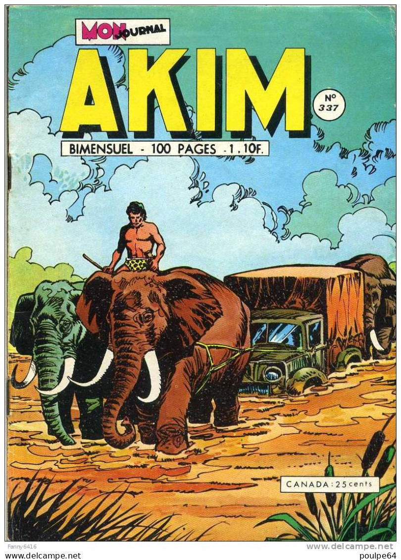 Akim - N°337 - Éditions Aventures & Jeunesses - 100 Pages - Akim