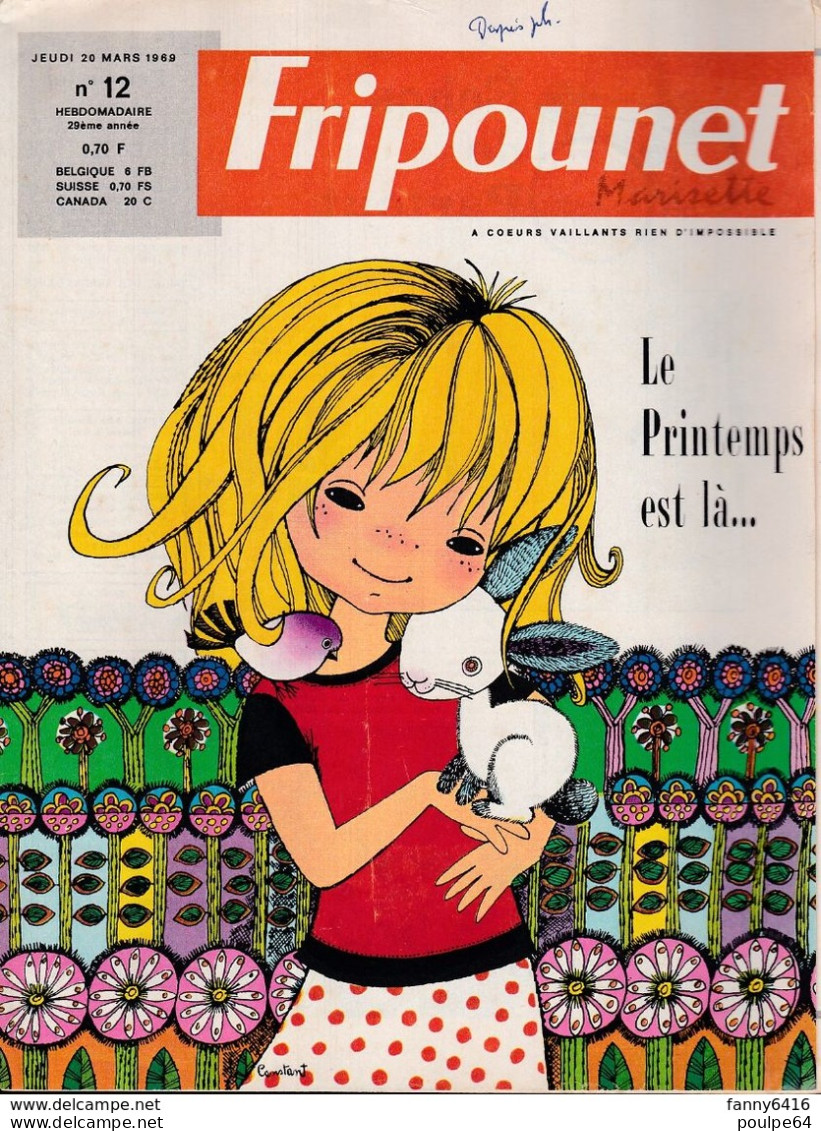 Fripounet - N°12 - Année 1969 - Fripounet