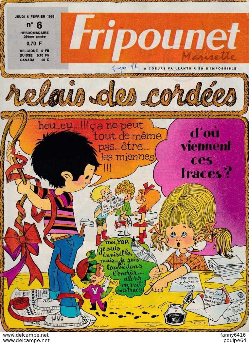 Fripounet - N°6 - Année 1969 - Fripounet