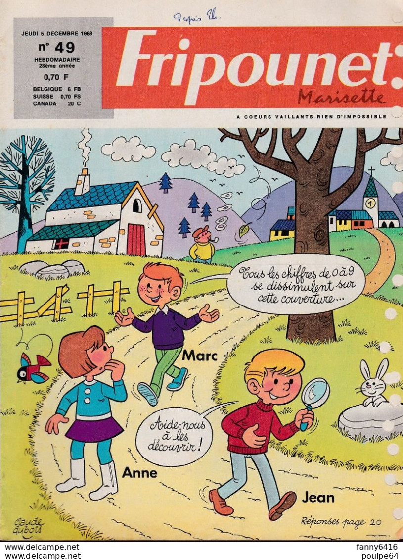 Fripounet - N°49 - Année 1968 - Fripounet