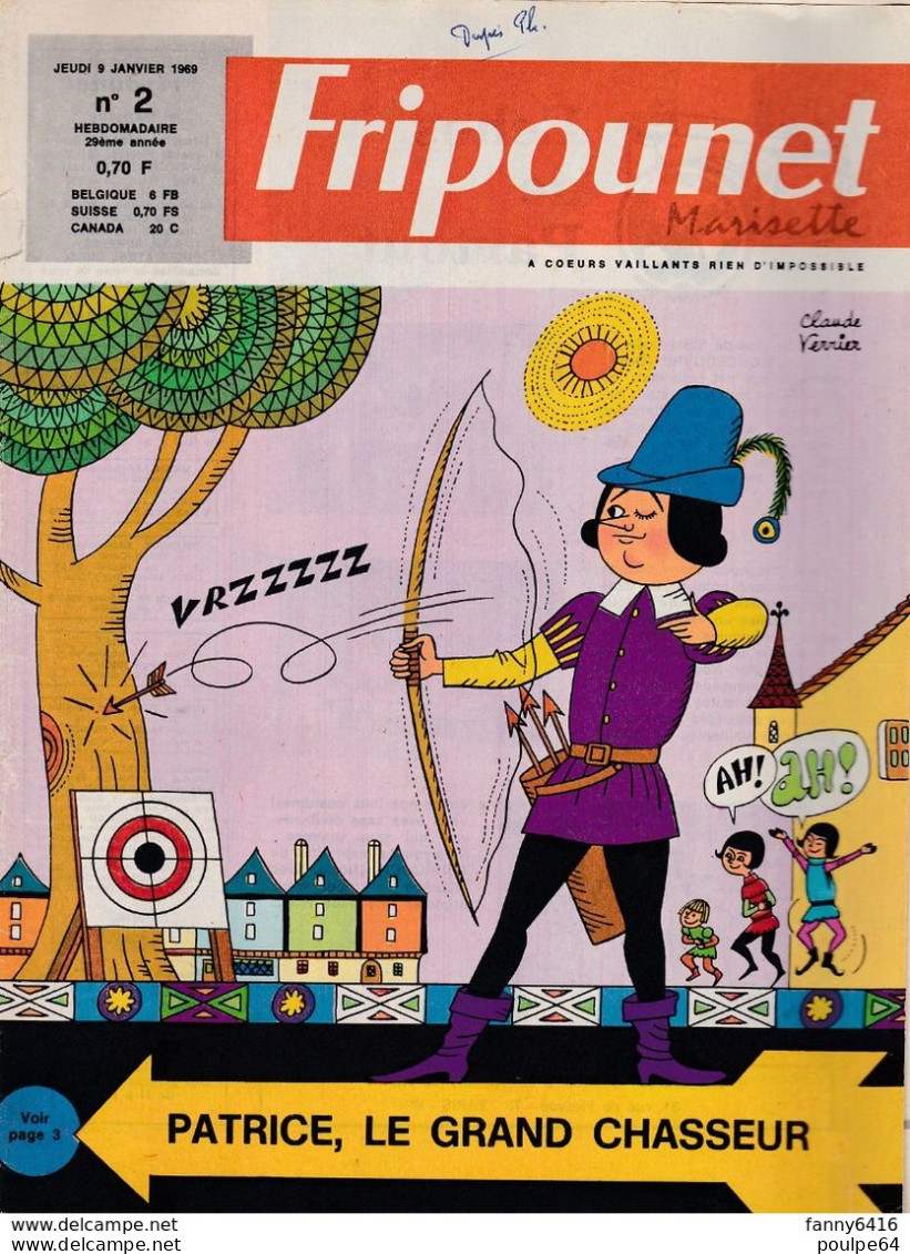 Fripounet - N°2 - Année 1969 - Fripounet