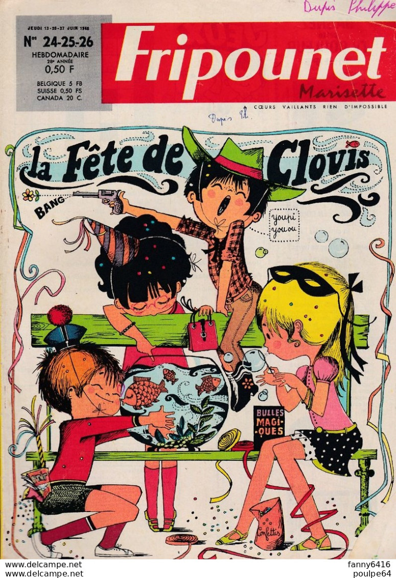 Fripounet - N°24-25-26 - Année 1968 - Fripounet