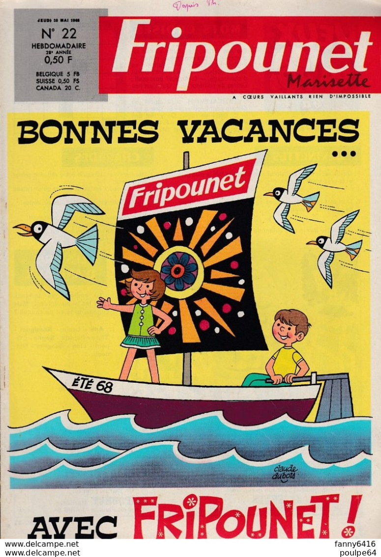 Fripounet - N°22 - Année 1968 - Fripounet