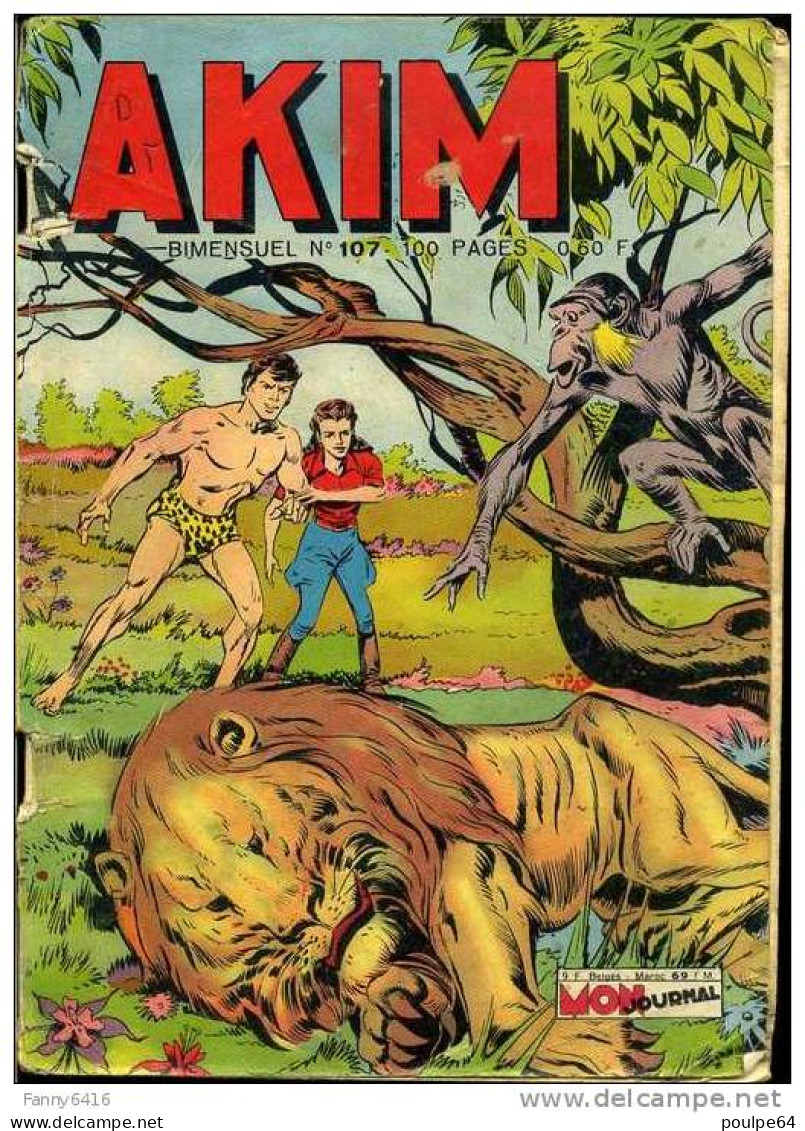 Akim - N°107 - Éditions Aventures & Jeunesses - 100 Pages - Akim