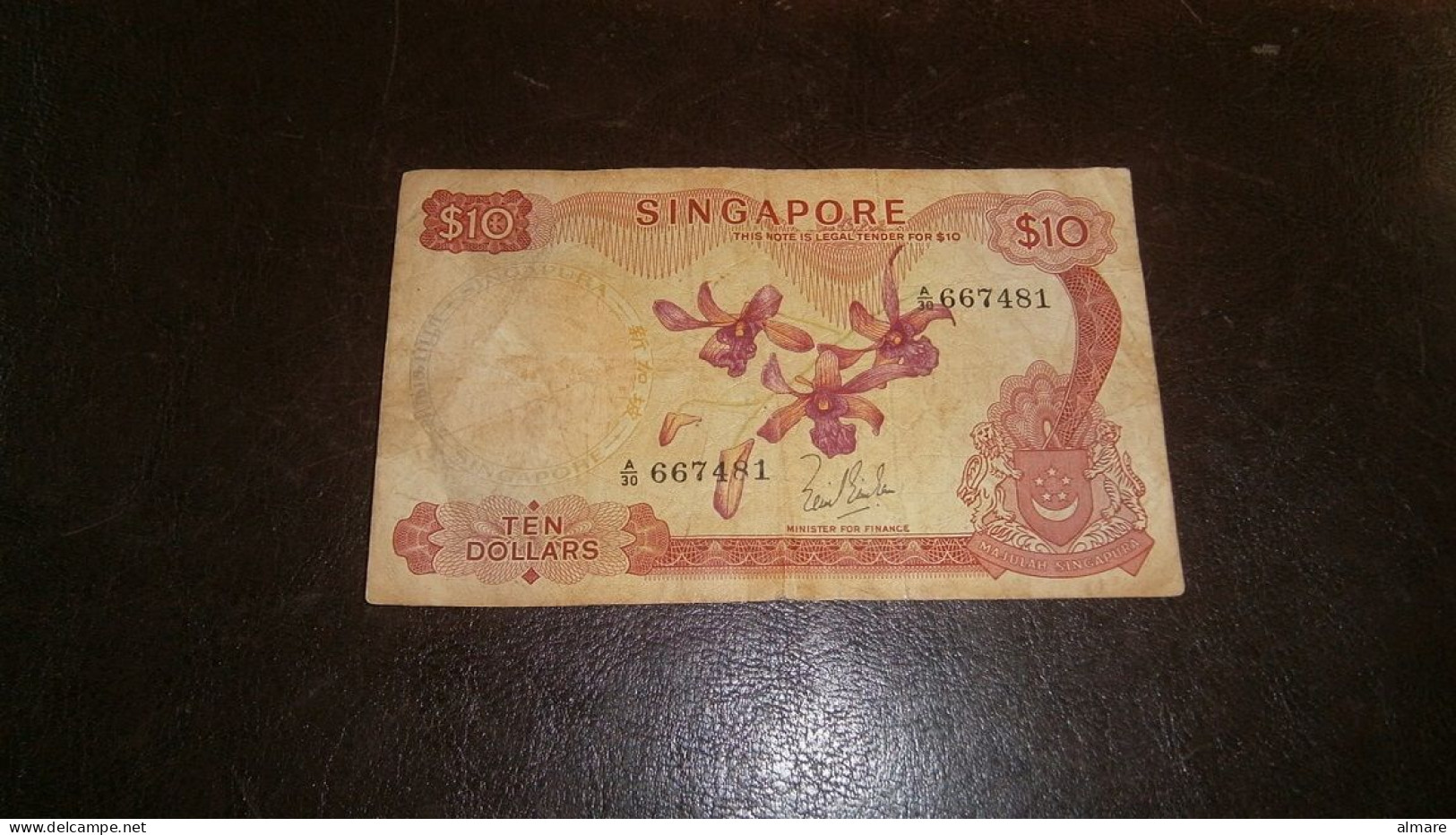 SINGAPORE 10 DOLLARS - Singapour