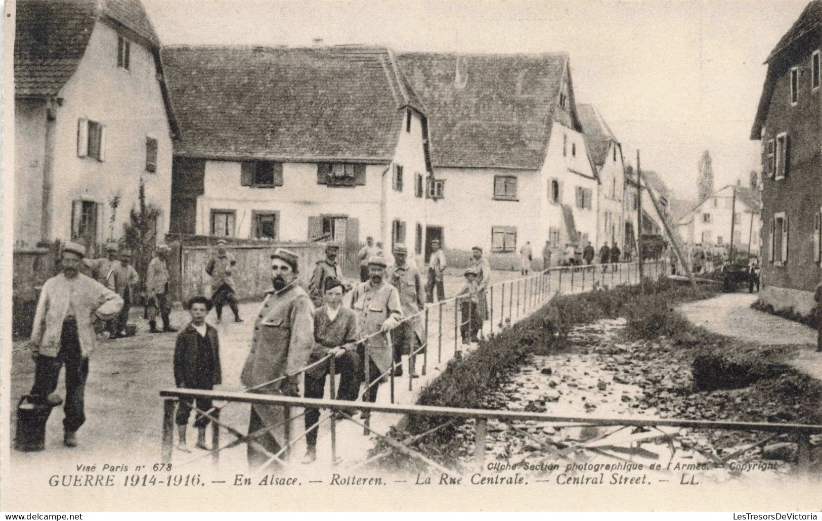 FRANCE - Alsace - La Rue Centrale  - Carte Postale Ancienne - Sonstige & Ohne Zuordnung