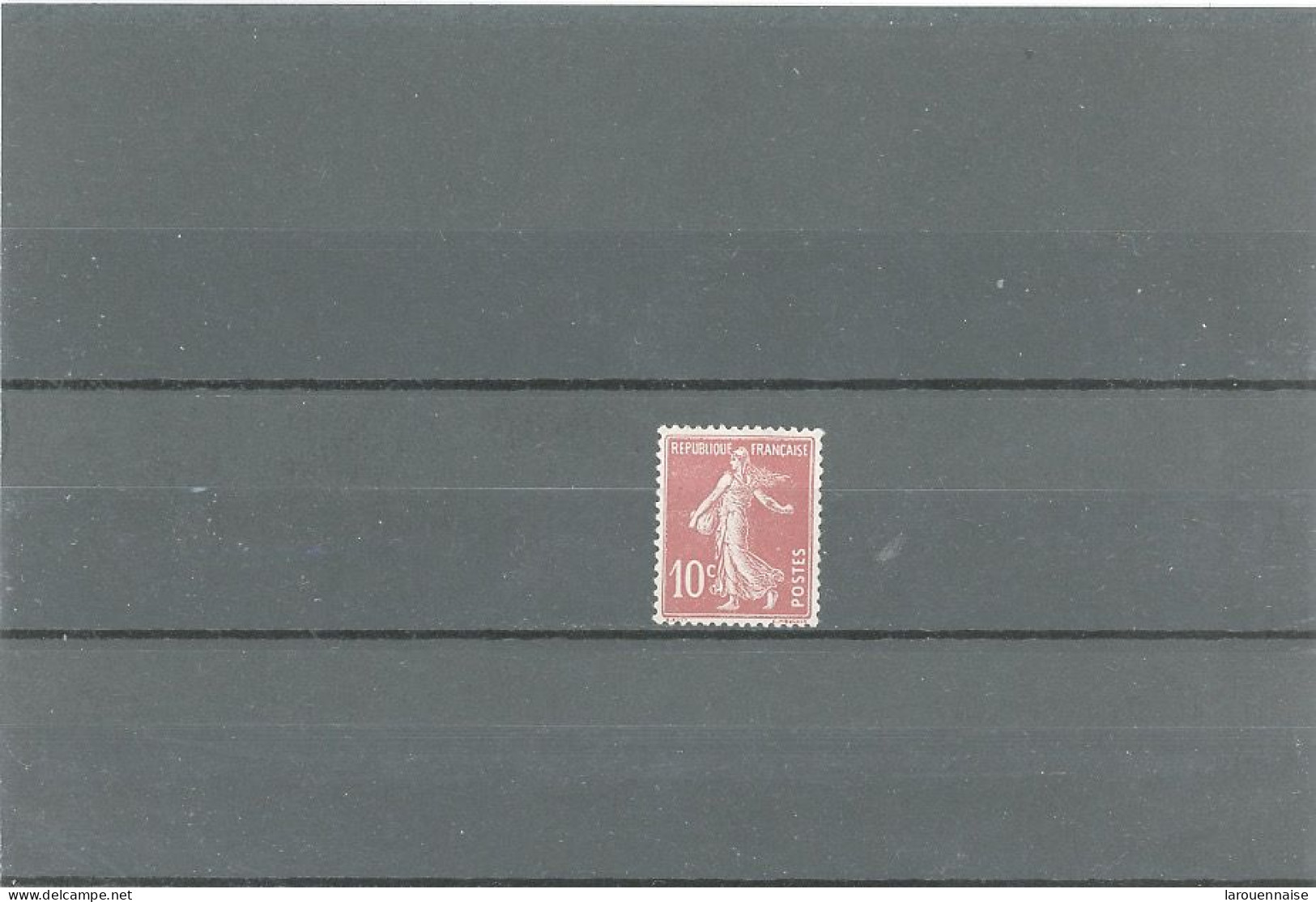 SEMEUSE CAMEE - N°138 -NSG -10c ROUGE TYPE I A- IMPRESSION RECTO -VERSO - Unused Stamps