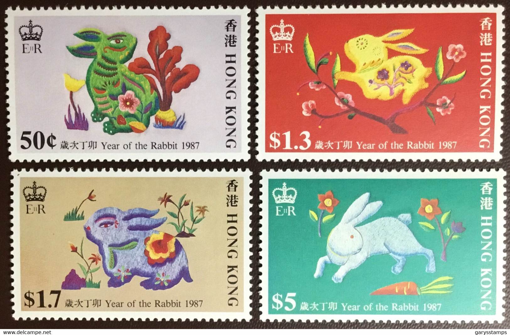 Hong Kong 1987 New Year Of The Rabbit MNH - Unused Stamps