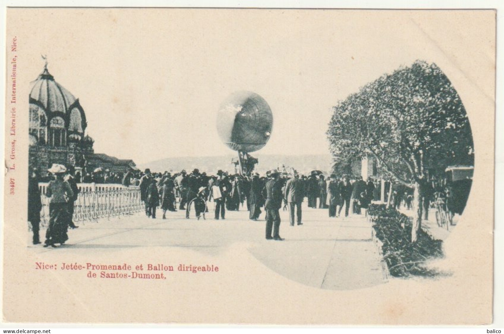 Nice - Ballon Dirigeable De Santos-Dumont, Devant La Jetée Promenade - Luchtvaart - Luchthaven