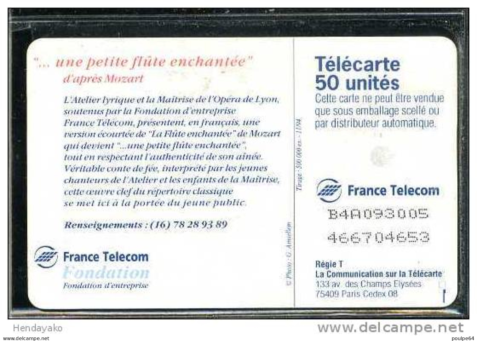 F0525  11/1994 FLUTE ENCHANTEE  50 GEM - 1994