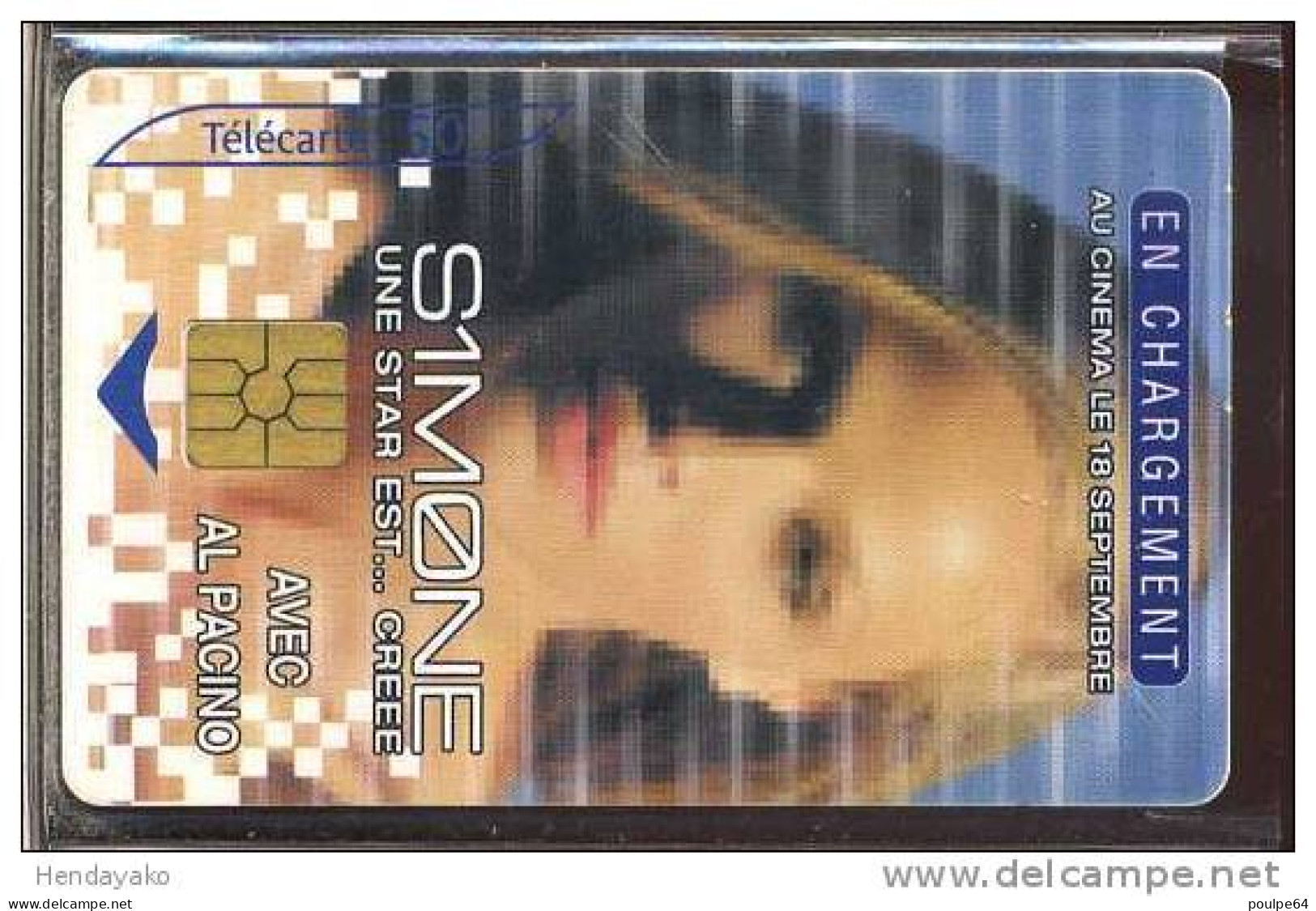 F1235   08/2002 S1MONE - VISAGE PIXELLISÉ  50 GEM2 - 2002