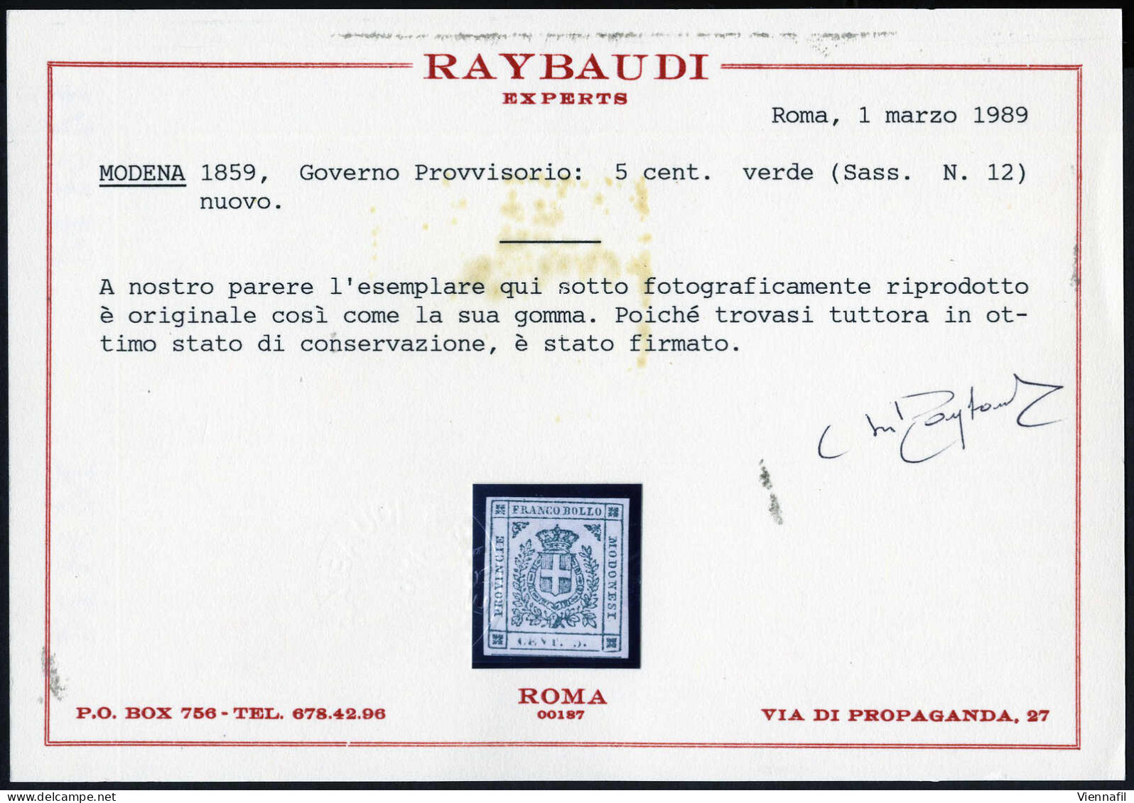 **/* 1859, Governo Provvisorio, Serie Completa Di 7 Valori Nuovi Con Gomma Originale (integra Per Gli Ultimi Tre Valori) - Modena