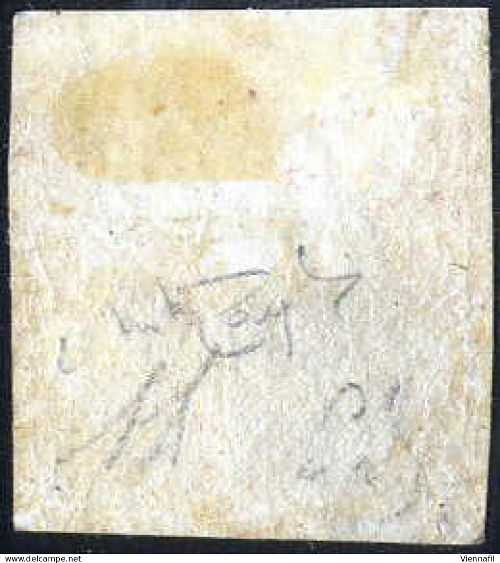 * 1858, ½ Gr. Rosa Chiaro I Tavola, Nuovo Con Gomma Originale, Firmata AD, Cert. Raybaudi, Sass. 1 / 9000,- Michel 1 - Naples