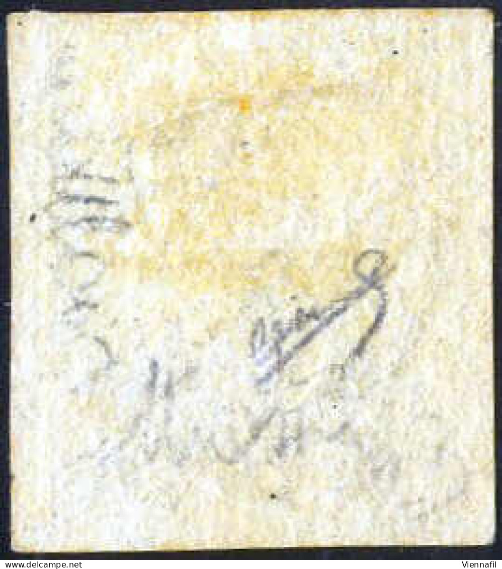 * 1858, 5 Gr. Rosa Brunastro I Tavola, Nuovo Con Gomma Originale, Cert. Biondi, Sass. 8 / 12000,- Michel 4 - Naples