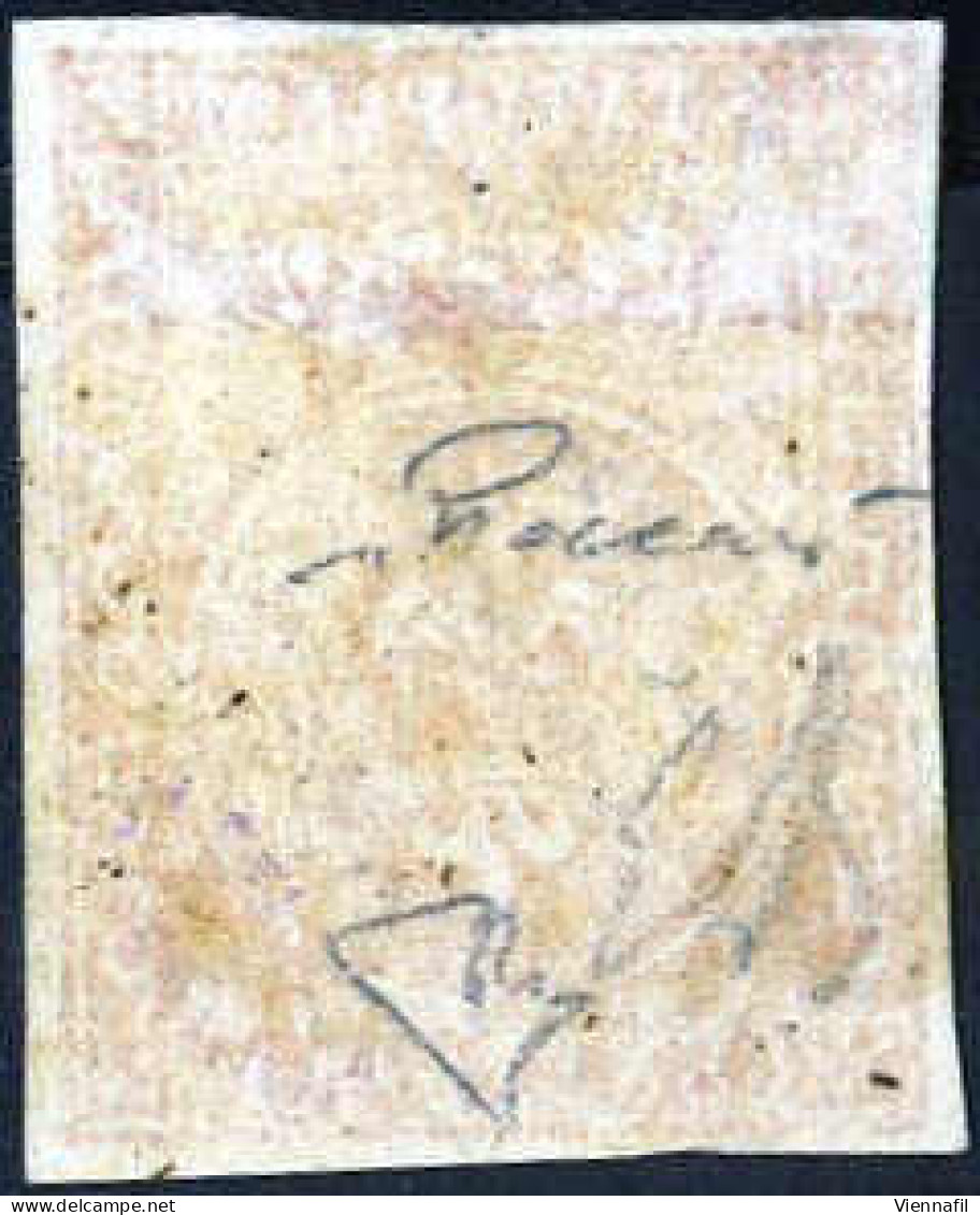 * 1853/55, 15 C. Rosso Vermiglio, Nuovo Con Gomma Originale, Cert. Enzo Diena, Sass. 7 / 40000,- Michel 7 - Parme