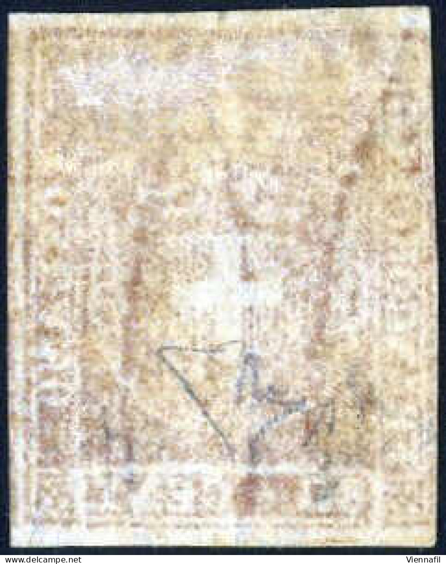 * 1860, Stemma Di Savoia, 80 C. Carnicino, Nuovo Con Gomma Originale, Cert. Enzo Diena, Sass. 22 / 75000,- Mi. 22 - Toscane